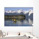 Favorite Passage Kayaking Through Beautiful Mountain Ranges Wall Mural