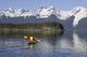 Favorite Passage Kayaking Through Beautiful Mountain Ranges Wall Mural