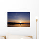 Sunset, Kayaking Through Beautiful Mountain Ranges Wall Mural