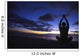 Hawaii, Oahu, Fit Young Guy On The Beach Doing Yoga On The Coastline Wall Mural