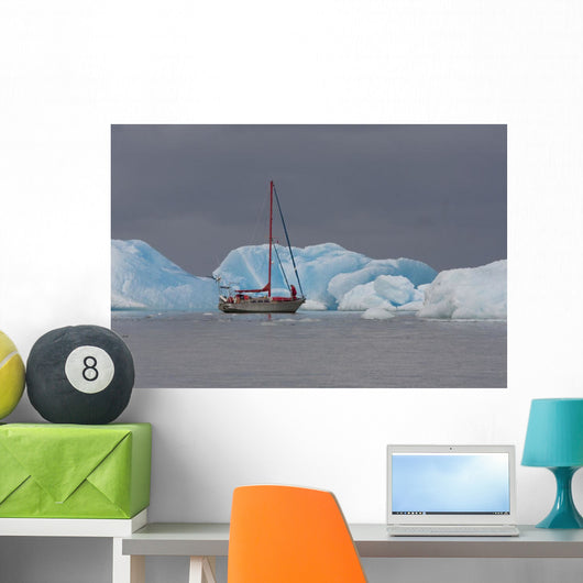 Sailboat In Laguna San Rafael Wall Mural