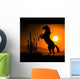 horse silhouette a Wall Mural