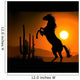horse silhouette a Wall Mural