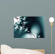 Aqua Abstract Fractal Wall Decal