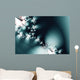 Aqua Abstract Fractal Wall Decal