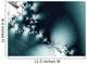 Aqua Abstract Fractal Wall Decal