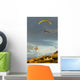 USA, California, Paragliders Flying Over Coast Wall Mural