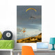 USA, California, Paragliders Flying Over Coast Wall Mural