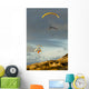 USA, California, Paragliders Flying Over Coast Wall Mural