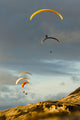 USA, California, Paragliders Flying Over Coast Wall Mural