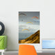USA, California, Paragliders Flying Over Coast Wall Mural