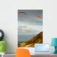 USA, California, Paragliders Flying Over Coast Wall Mural