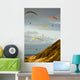 USA, California, Paragliders Flying Over Coast Wall Mural