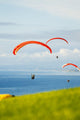 Paragliders Flying Over The Coast For Editorial Use Only Wall Mural