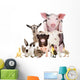 Cute Baby Farm Animals Wall Decal