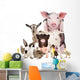 Cute Baby Farm Animals Wall Decal