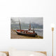 A Fishing Boat Abandoned On The Shore Wall Mural