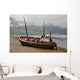 A Fishing Boat Abandoned On The Shore Wall Mural