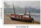 A Fishing Boat Abandoned On The Shore Wall Mural