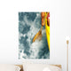 Tahiti, View Of Traveling Outrigger Canoe Wall Mural