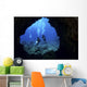 USA, Hawaii Islands, Divers At Entrance To Lava Tube Wall Mural