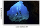 USA, Hawaii Islands, Divers At Entrance To Lava Tube Wall Mural