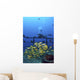 Diver And Schooling Blue Striped Snapper On Wreck Of Sea Tiger Wall Mural