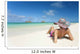 Hawaii, Oahu, Lanikai Beach, Woman Relaxing Along Sandy Shore Wall Mural