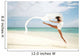 Beautiful Female Ballet Dancer Leaping Into Air Wall Mural