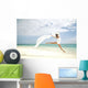 Beautiful Female Ballet Dancer Leaping Into Air Wall Mural