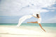 Beautiful Female Ballet Dancer Leaping Into Air Wall Mural