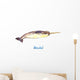 Hand Painted Watercolor Narwhal Wall Decal