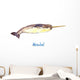 Hand Painted Watercolor Narwhal Wall Decal