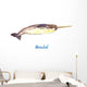 Hand Painted Watercolor Narwhal Wall Decal