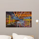 Optimism Word Cloud Glowing Wall Mural