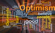 Optimism Word Cloud Glowing Wall Mural
