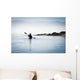 California, Morro Bay State Park, Woman Kayaking In Ocean, Silhouette Wall Mural