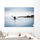 California, Morro Bay State Park, Woman Kayaking In Ocean, Silhouette Wall Mural
