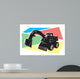 Bulldozer Colured Back Ground