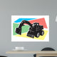 Bulldozer Colured Back Ground