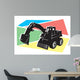 Bulldozer Colured Back Ground