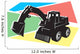 Bulldozer Colured Back Ground