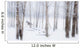A Horse Stands Beside A Forest Of Bare Trees With The Blustery Snow Wall Mural