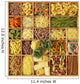 Italian pasta collection in wooden box Wall Mural