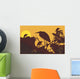 Two Cranes Flying Wall Mural