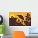 Two cranes flying Wall Mural