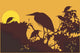 Two cranes flying Wall Mural