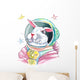 Spacebun White Space Rabbit Wall Decal