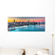 Sunset behind Chicago Winter Wall Decal