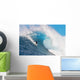 USA, Hawaii Islands, Maui, Surfer On Huge Wave Wall Mural
